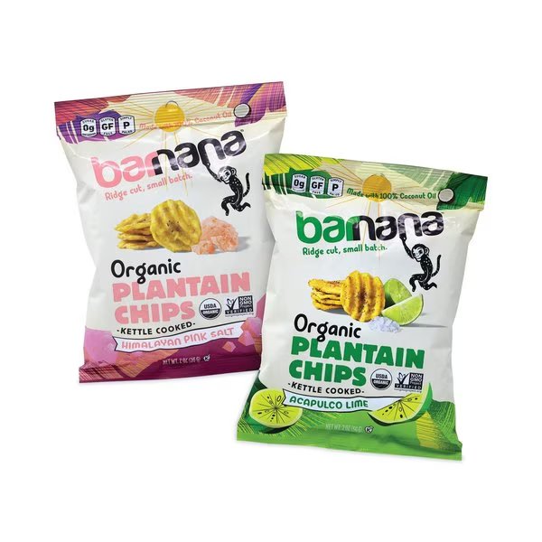 Plantain Chip Variety Pack, 2 oz Bag, 12PK, Barnana, Mfr#: 810050883801
